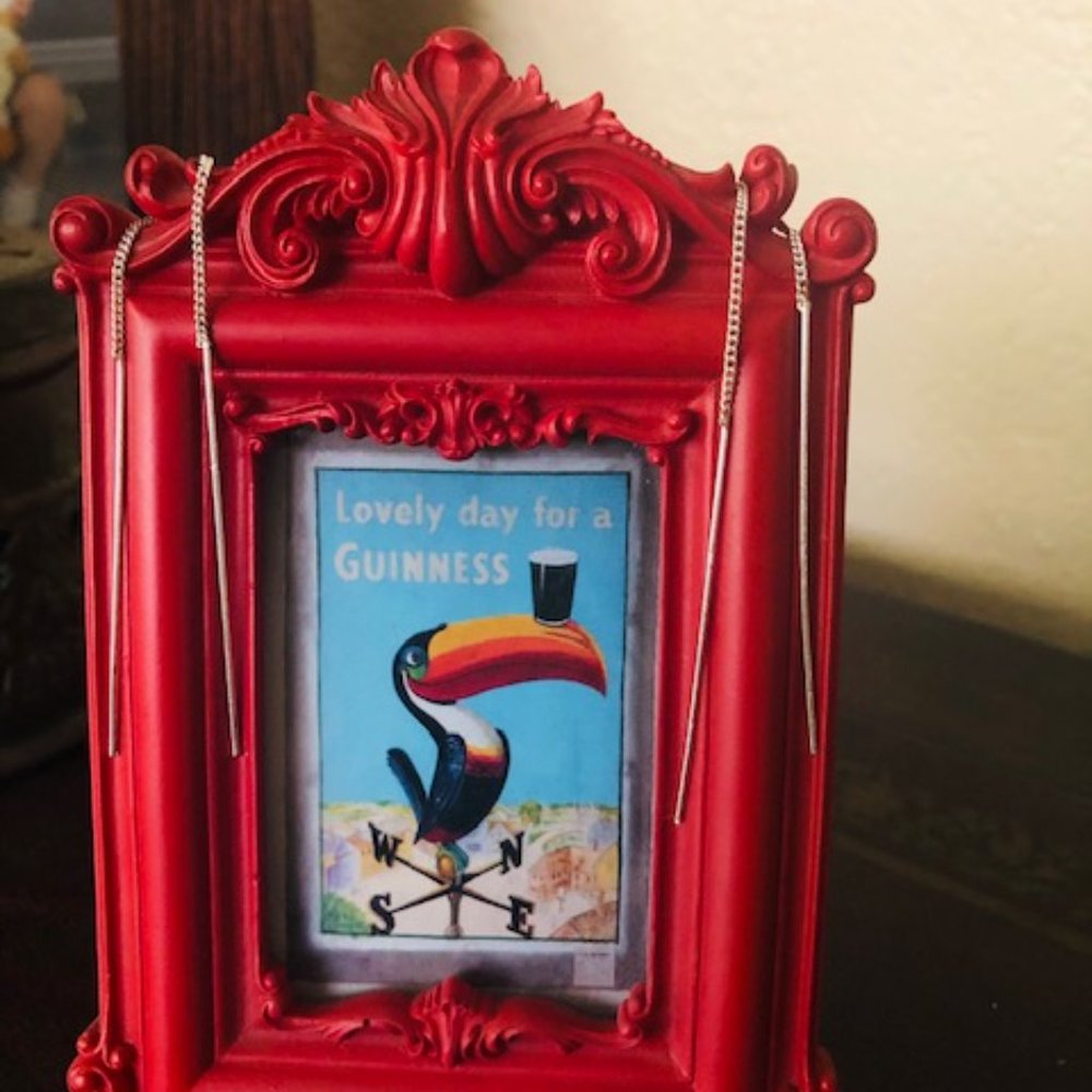 Sterling Silver Thread Dangle Earring - image 3